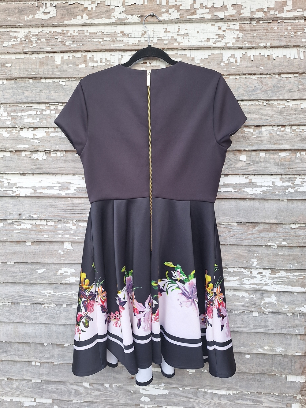 Ted Baker London Floral Skater Dress Size 5 US Size 14 - Picture 4 of 6